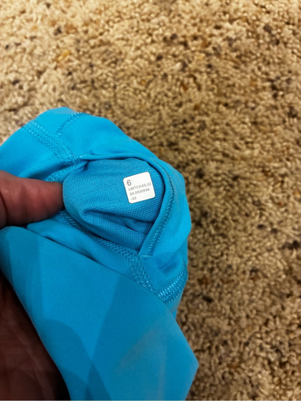 Lululemon High-Waist Align Shorts - turquoise size 6 - Picture 2 of 4